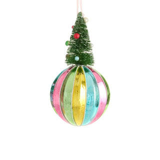 Tree Topped Ball Ornament