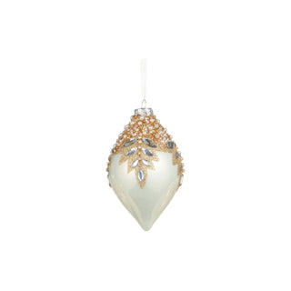 White Gem Encrusted Ornament