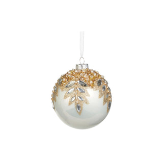 White Gem Encrusted Ornament