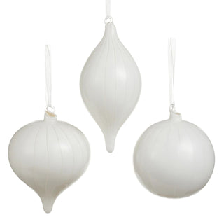 White Stripe Ornament