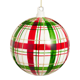Red and Green Plaid Ornament