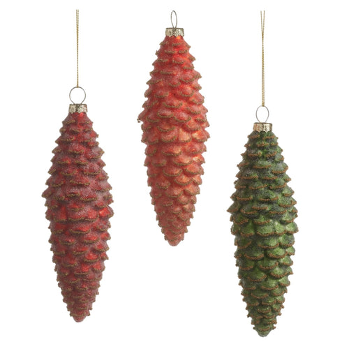 Bright Pinecone Ornament