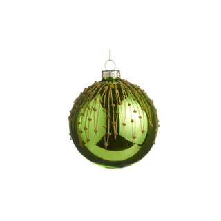 Gold Drip Ball Ornament