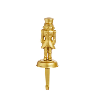 Gold Nutcracker Stocking Holder