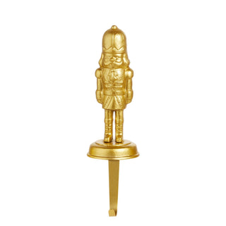 Gold Nutcracker Stocking Holder