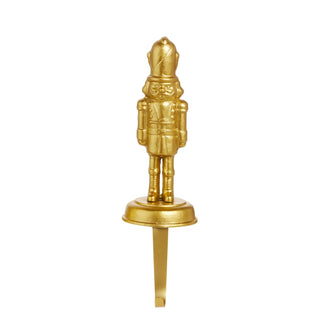 Gold Nutcracker Stocking Holder