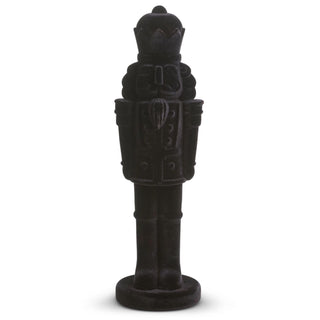 Black Flocked Nutcracker