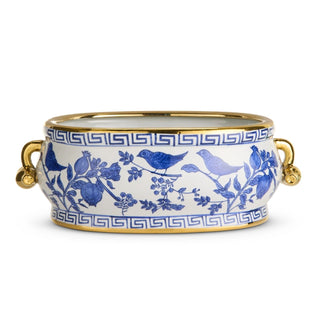 Blue Bird Planter with Handles