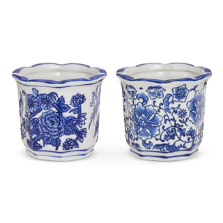 Mini Blue and White Pots