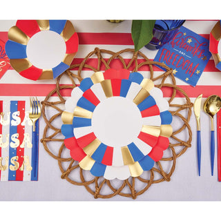 Modern Patriotic Guest Towel Set