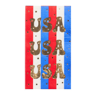 Modern Patriotic Guest Towel Set