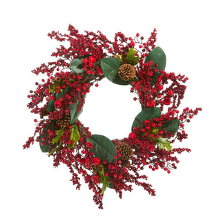 Red Mixed Berry Wreath
