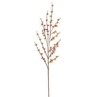 Orange Fall Berry Branch Spray