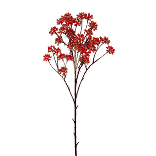 Glittered Berry Branch Spray