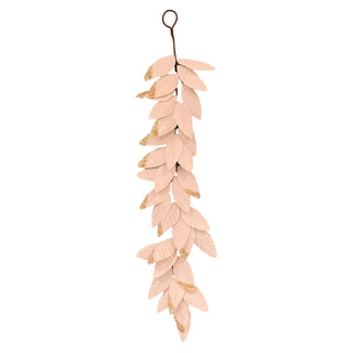 Ivory Leaf with Glitter Garland, 47"