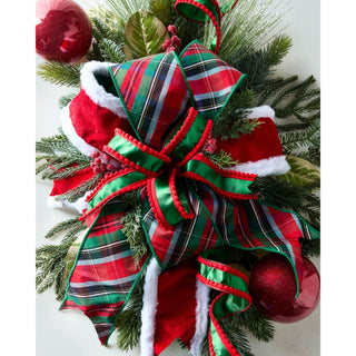 Tartan Plaid Wired Ribbon, 4" X 10YD