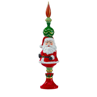 Resin Santa Snowman Finial