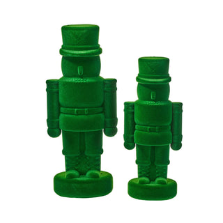 Flocked Holiday Nutcracker