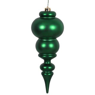 Emerald Matte Finial, 14"