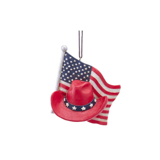 Patriotic Western Ornament