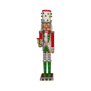 Festive Red, Green & White Nutcracker