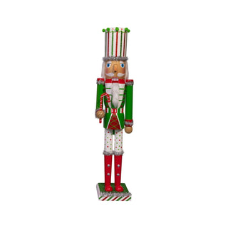 Festive Red, Green & White Nutcracker
