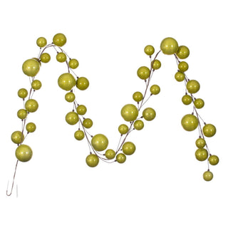 Lime Pearl Branch Ball Garland, 10'