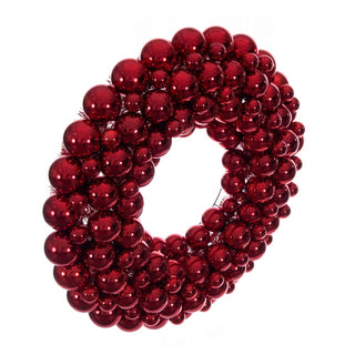 Red Shiny Ball Wreath
