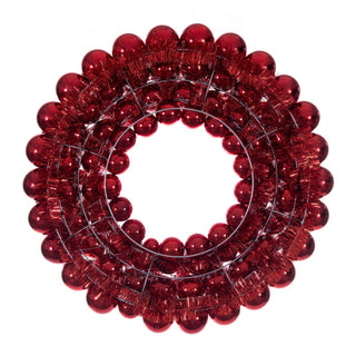 Red Shiny Ball Wreath