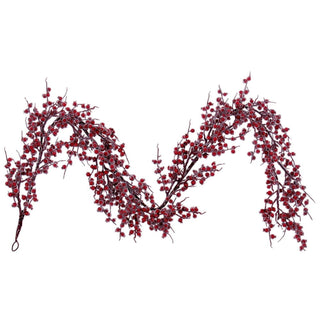 Winter Icy Red Berry Garland, 72"
