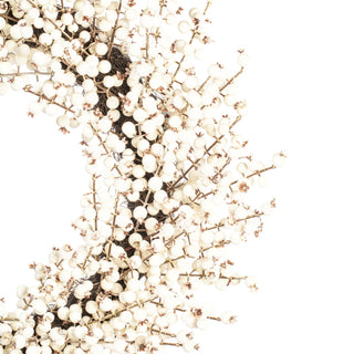 White Crab Apple Mixed Berry Wreath, 28"