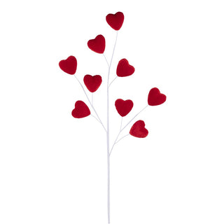 Velvet Heart Spray, Red