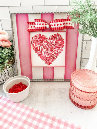 Chinoiserie Collage Heart Mini Gallery Art