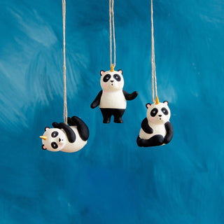 Panda Unicorn Ornaments by Glitterville
