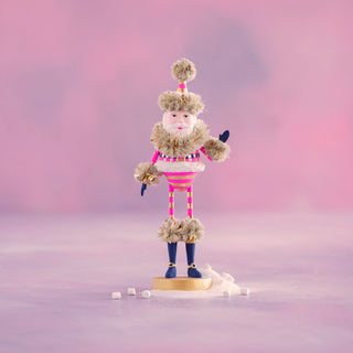 Hot Pink Papa Noel Tabletop by Glitterville