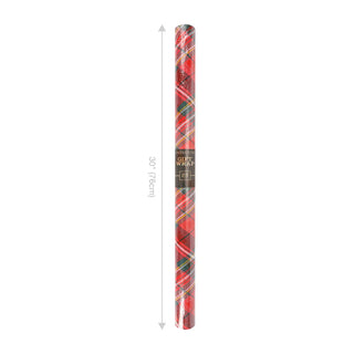 Red Tartan Plaid Holiday Wrapping Paper