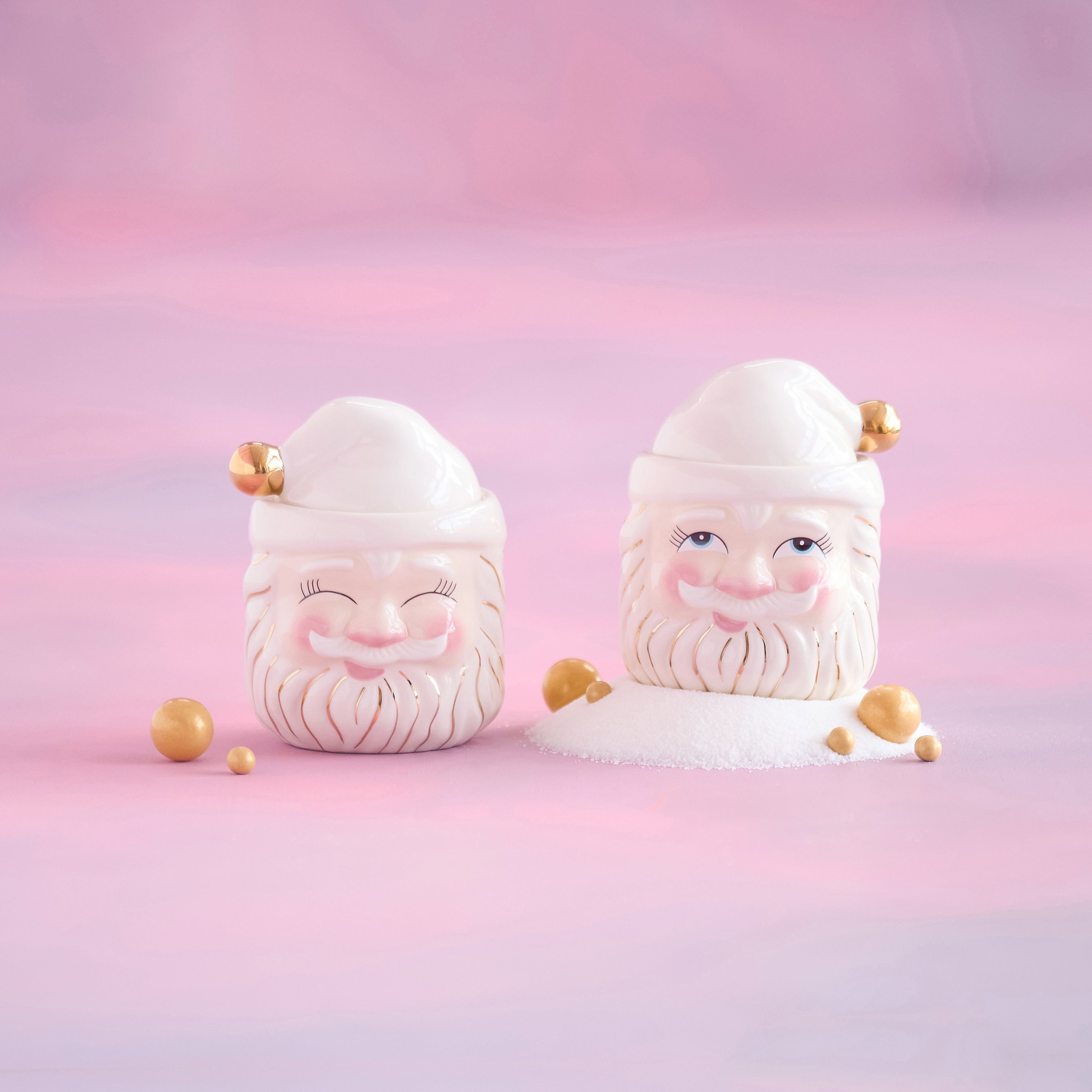 Glitterville Papa Noel Candy Jar - Thumbnail 4