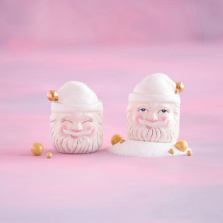 Cream Papa Noel Candy Jar by Glitterville