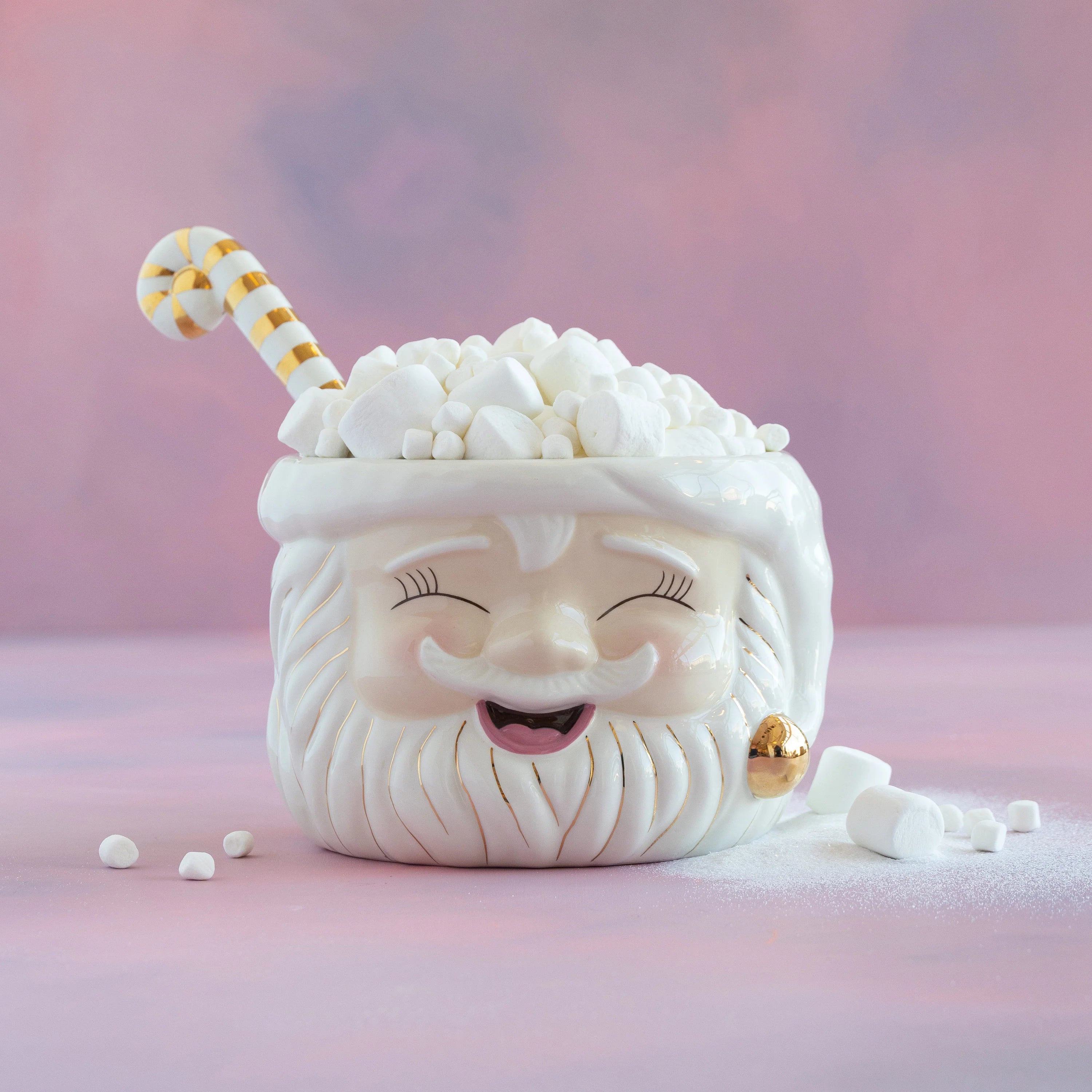Glitterville Papa Noel Punch Bowl - Thumbnail 5