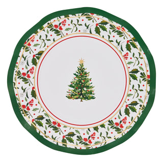 Home for the Holidays Wavy Salad Plate