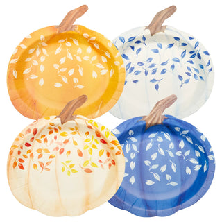 Harvest Blues Pumpkin Salad Plate