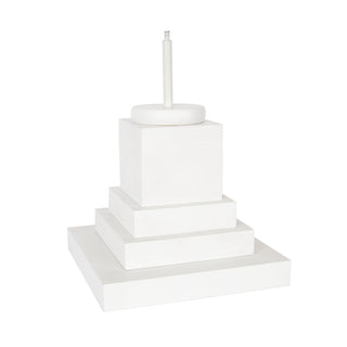 White Wood Display Stand, Short