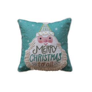 Merry Christmas Pom Pillow