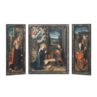 Holy Family Renaissance Tryptic