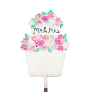 Mr. & Mrs. Wedding Cake Finial