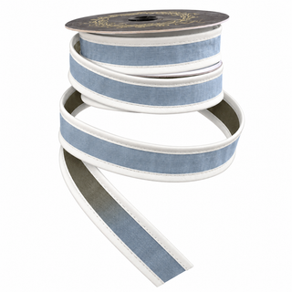Aqua & Green Taffeta Piping Ribbon, 1" X 10YD