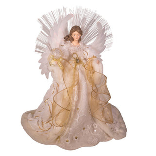 Gold & White Angel Treetop