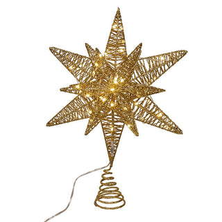 Twinkling Superbright Gold Starburst Treetop