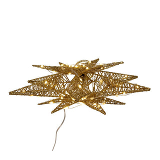 Twinkling Superbright Gold Starburst Treetop