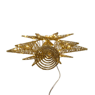 Twinkling Superbright Gold Starburst Treetop